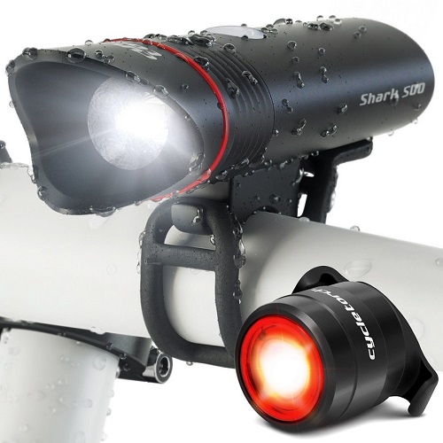 cycle torch shark 500 bike light set image