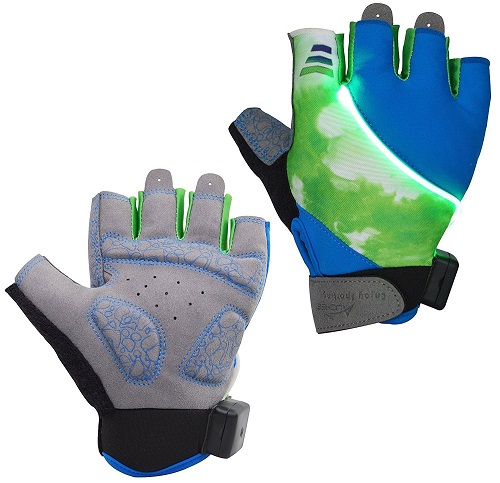 turn signal cycling glove image